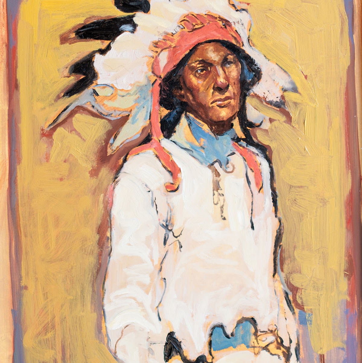 Portrait of a Sioux Man by Garlick