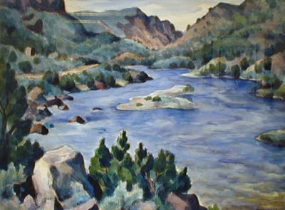 Rio Grande in Spring by Gene Kloss