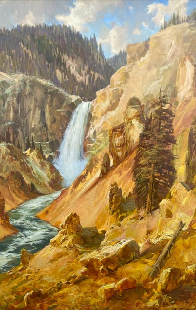 Great Falls of Yellowstone by Rod Goebel