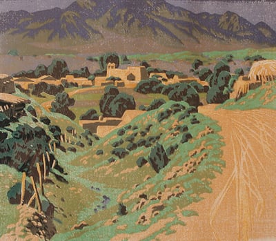 Ranchos de Taos by Gustave Baumann