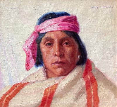 Tony One Horse Tesuque by Henry Balink
