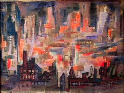 City Night by Howard Cook