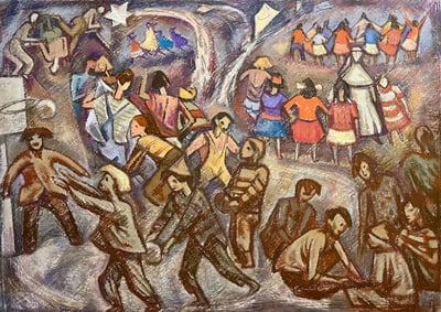 Recess by Howard Cook
