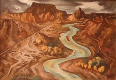 Rio Grande by Howard Cook