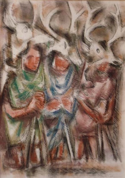 Deerdance by Howard Cook