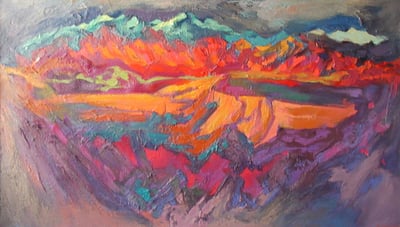 Taos Mountains by Howard Cook