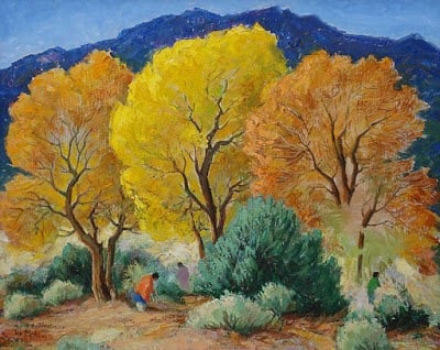 Gathering Pinon by Ila McAfee
