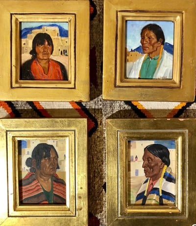Taos Pueblo Portraits (Miniatures) by Ila McAfee