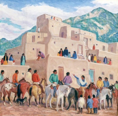 Taos Pueblo by Ila McAfee