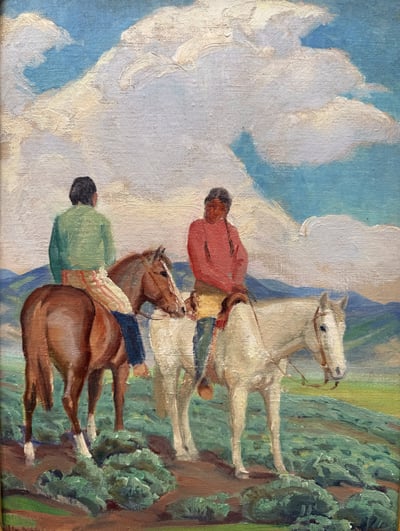 Two Taos Riders by Ila McAfee