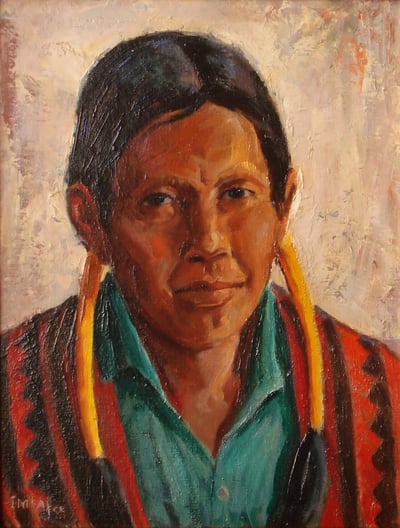 Taos  Man by Ila McAfee