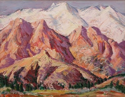 Snowcap Mountains by Ila McAfee