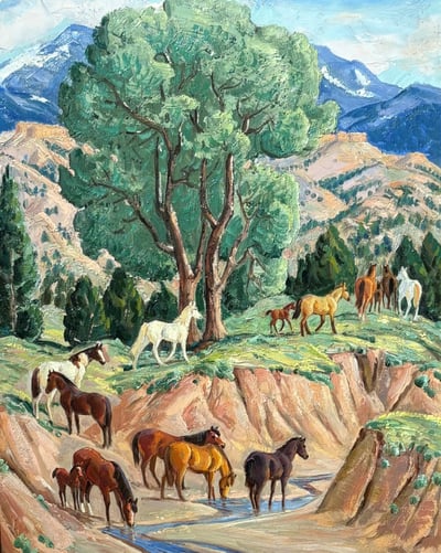 The Watering Place by Ila McAfee