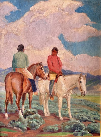 Two Taos Riders by Ila McAfee