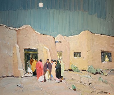Meeting at Millicent Rogers by Jerry Jordan