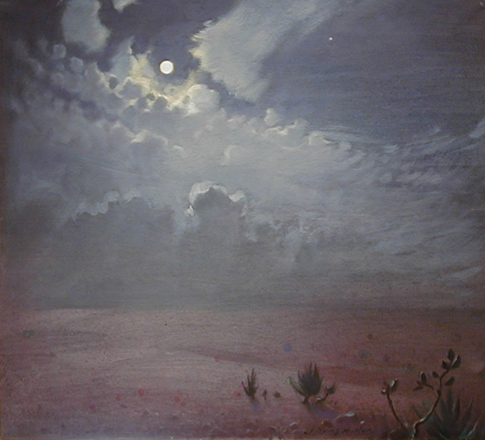 Desert Moon by John Young Hunter