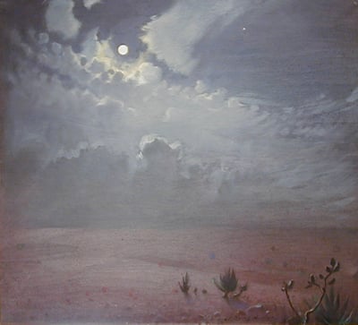 Desert Moon by John Young Hunter