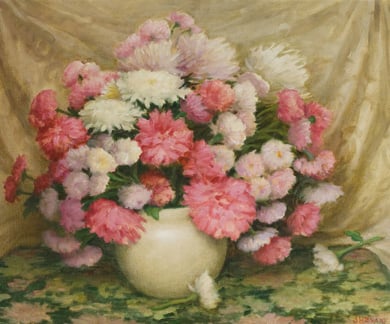 Chrysanthemums by J.H. Sharp