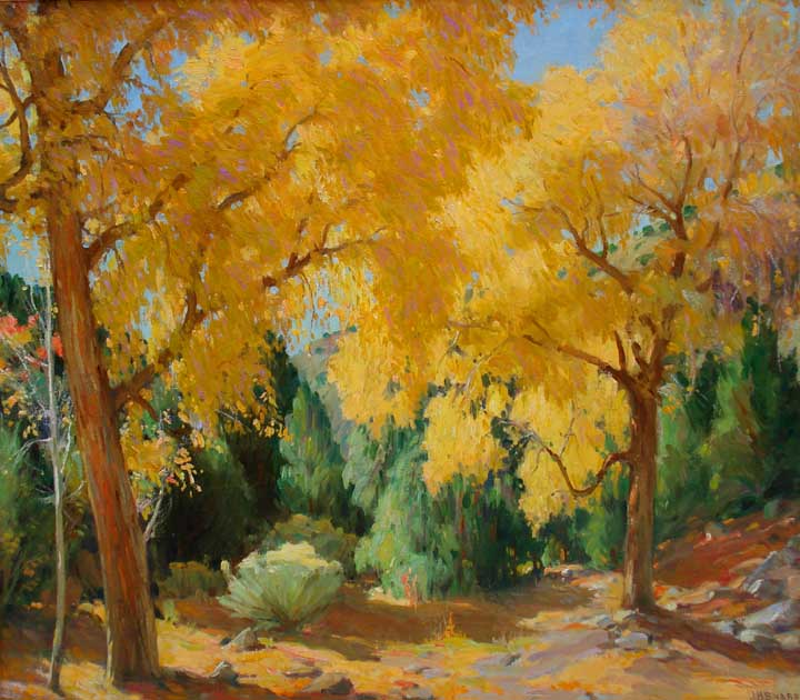 Cottonwoods, Cedar and Sage-Taos Canyon by J.H. Sharp