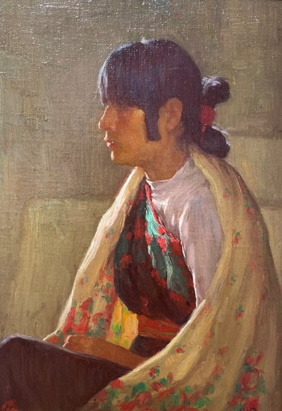 Crucita, Taos Pueblo Girl by J. H. Sharp
