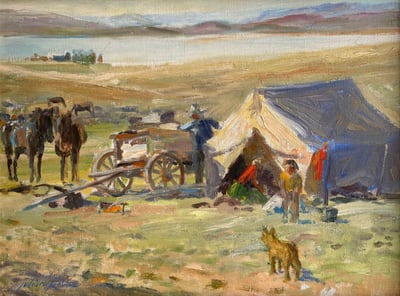 Breaking Camp at Stone Lake by Julian Robles