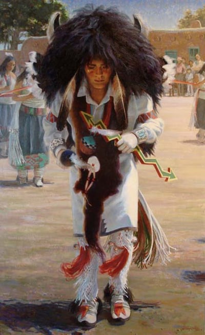 Buffalo Dancer - Ohkay Owingeh by Julian Robles