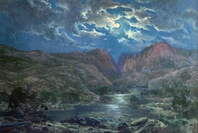 New Mexico Moon by Julian Robles