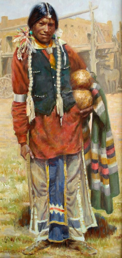 San Geronimo Feast Day, Taos 1910 by Julian Robles
