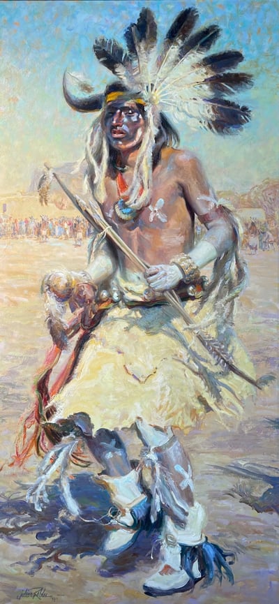 San Ildelfonso Hunting Dancer by Julian Robles