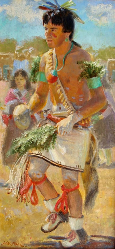 Santa Clara Pueblo Harvest Dance by Julian Robles