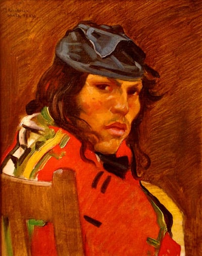 Taos Pueblo Indian by Julius Rolshoven