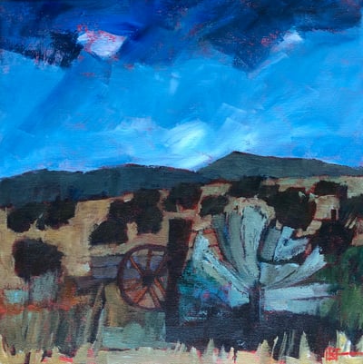 Chamisa with Wagon by Jim Keffer
