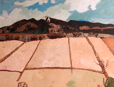 Field with Mountain by Jim Keffer