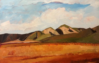Field with Mountains by Jim Keffer