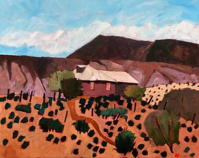 House with Trail by Jim Keffer