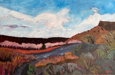 Along the Rio Grande by Jim Keffer