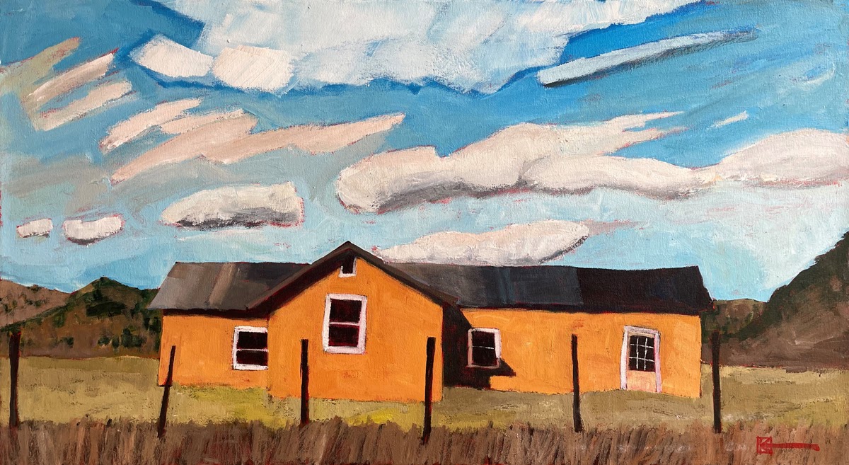 Yellow House in El Rito by Jim Keffer
