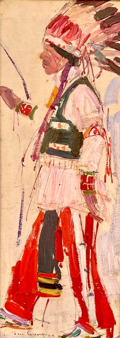 Indian Chief by Leon Gaspard 