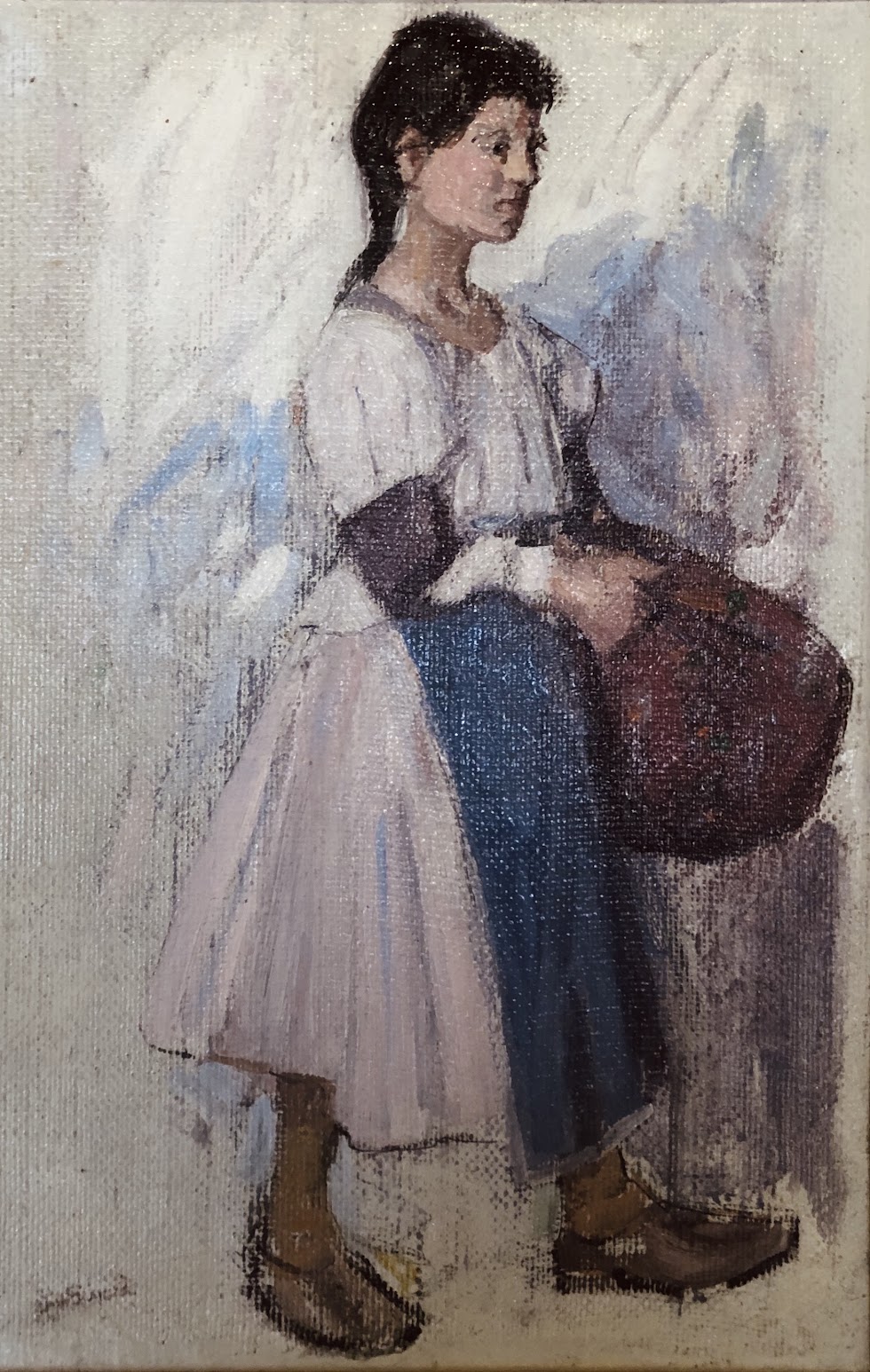 Russian peasant girl by Leon Gaspard 
