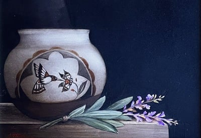 Hummingbird and Sage by Melinda Littlejohn