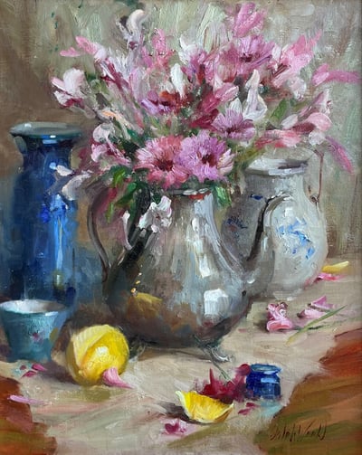 Silver & Blush by Mary Dolph Wood