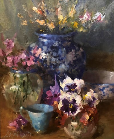 Still Life in Blue by Mary Dolph Wood