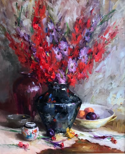 Gladiola Bouquet by Mary Dolph Wood