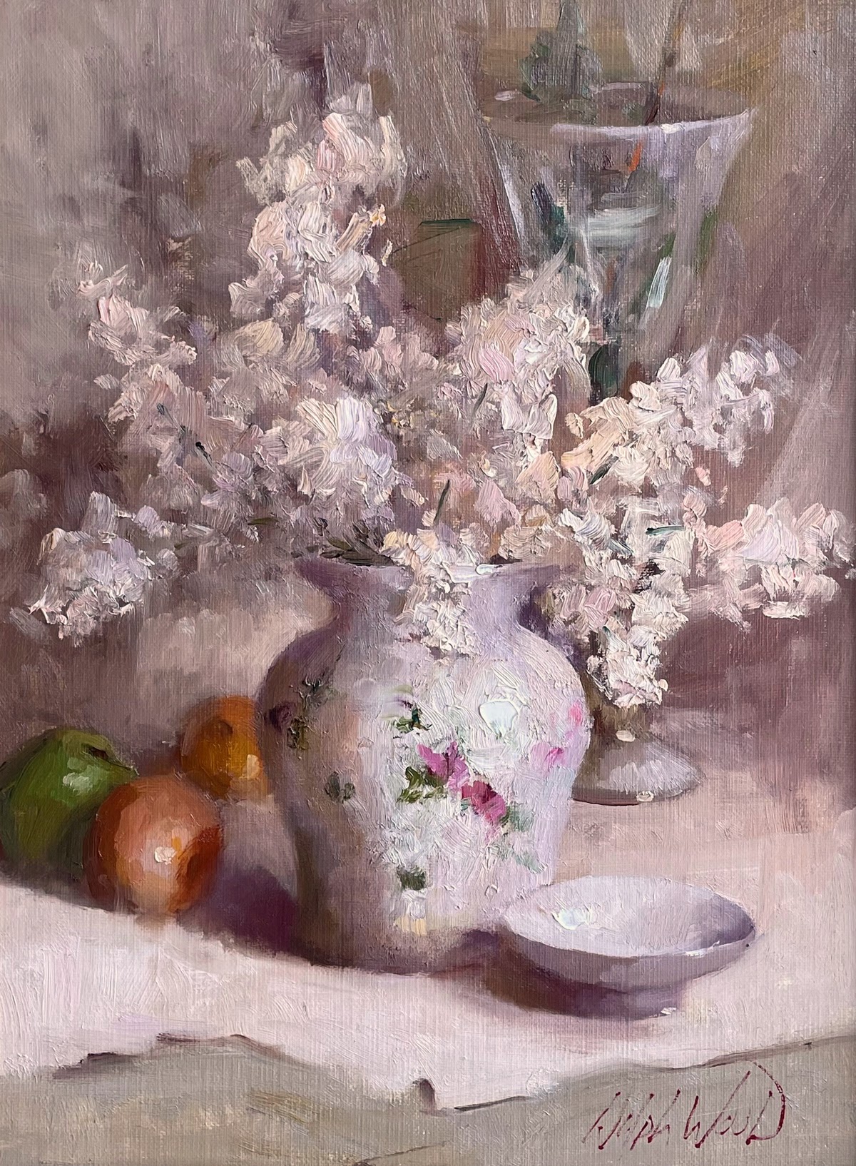 White Lilacs by Mary Dolph Wood