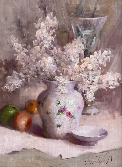 White Lilacs by Mary Dolph Wood
