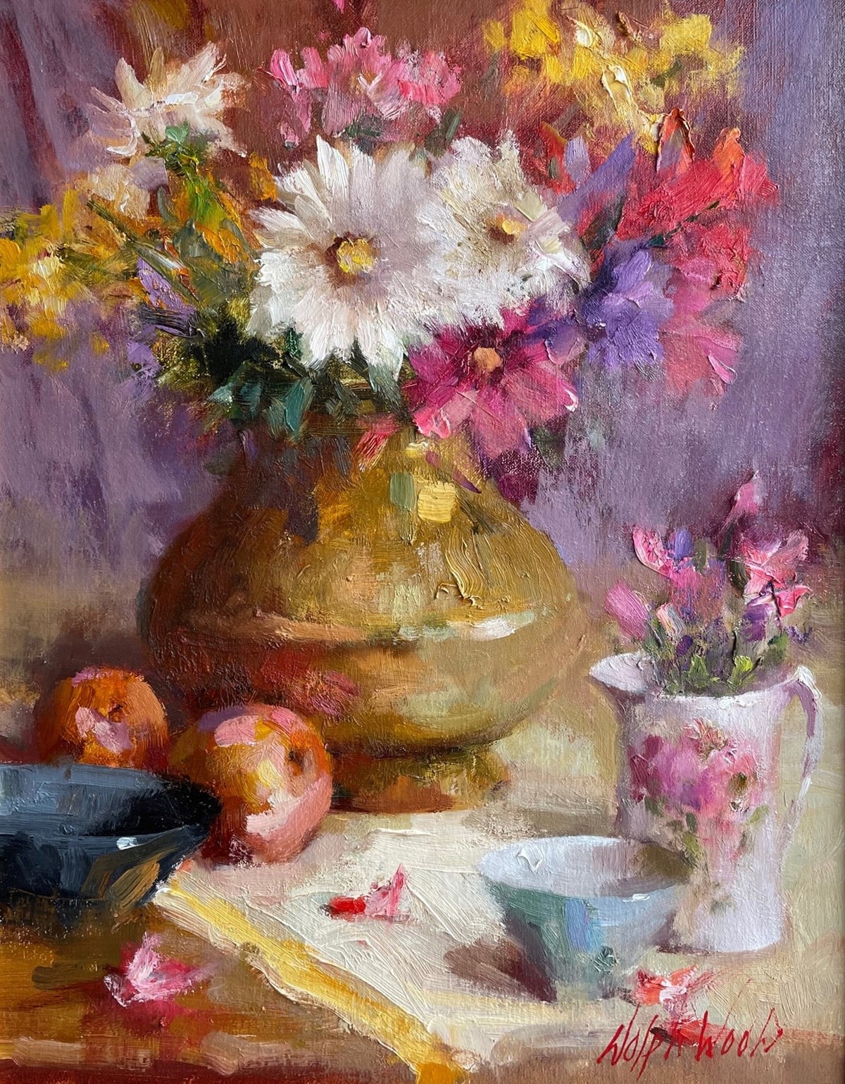 Assorted Mums by Mary Dolph Wood