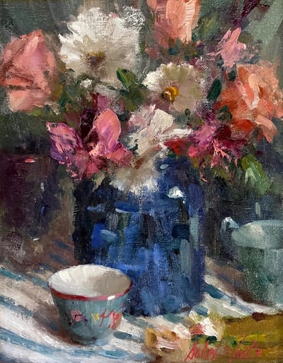 Blue Vase by Mary Dolph Wood