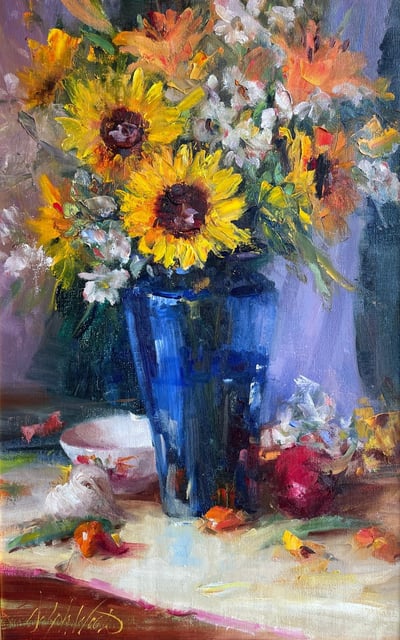 Blues and Yellows by Mary Dolph Wood
