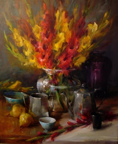 Gladiola Bouquet by Mary Dolph Wood
