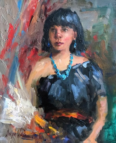 Girl from Taos Pueblo by Mary Dolph Wood